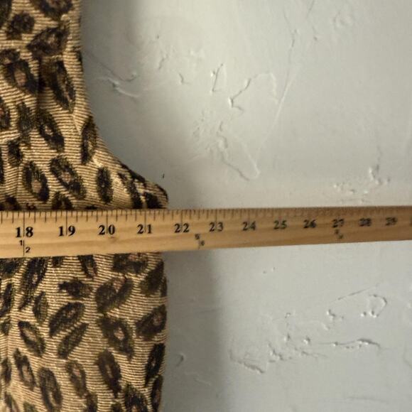 Coldwater Creek Vest Vintag XL Animal Print Button Front Pockets Casual Layering - Picture 6 of 7
